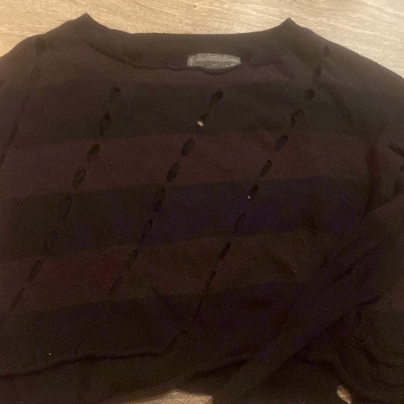 All saints cropped distressed sweater - Picture 2 of 2